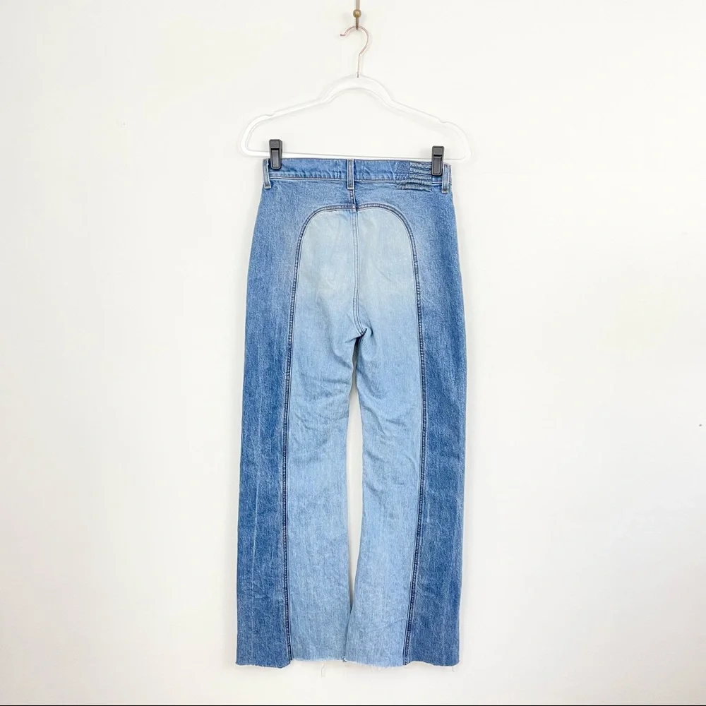 REVICE Light Blue Two-Tone Flare Jeans - Picture 5 of 5